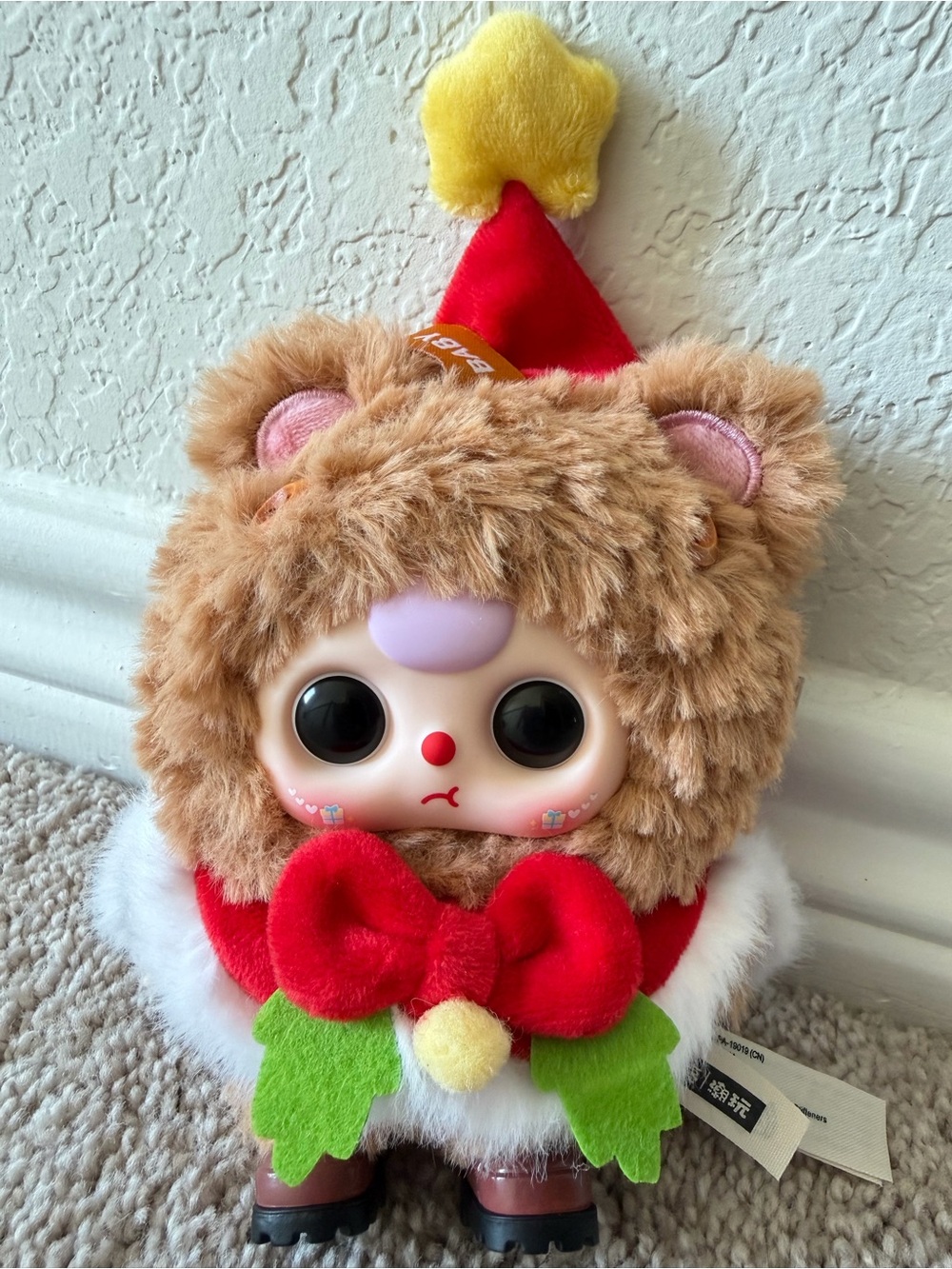 Baby Three Merry Christmas Christmas Bear Plush Doll | Collectible Figure